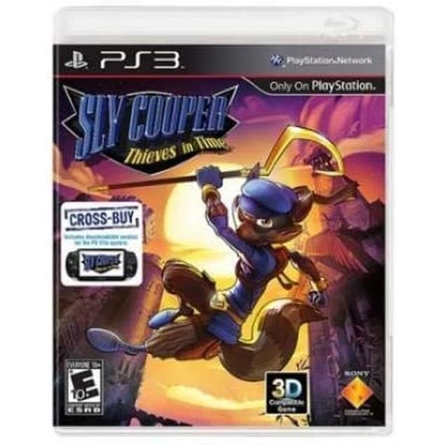 Jeu Vidéo - Sly Cooper - Thieves IN Time - PS3 - Voyage dans le temps - Plateforme - 7+