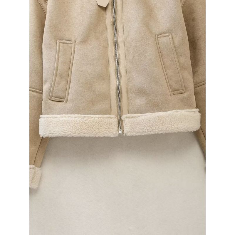Kaslead New Arrival Women's Clothing Fashion Style Fur Integrated Double-Sided Short Jacket 6318241 711