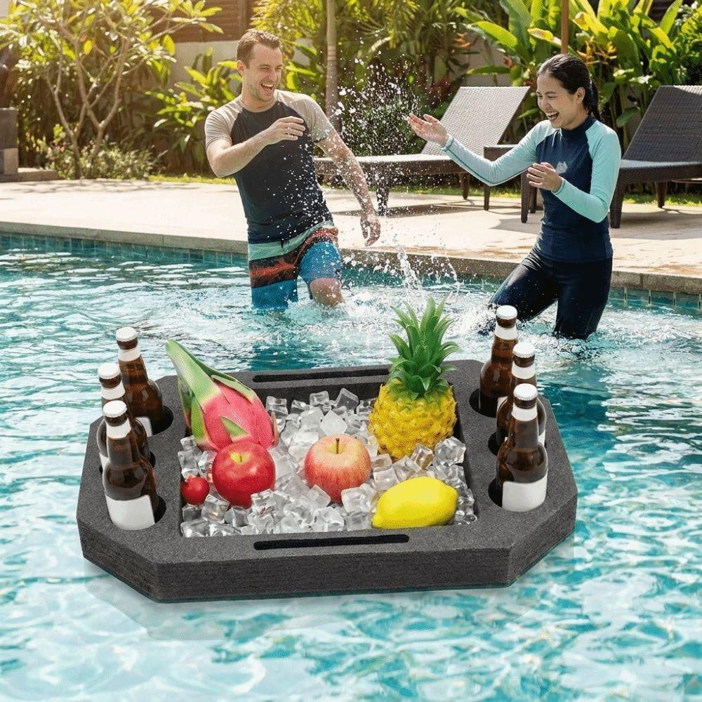 Multi-Function Swimming Pool Floating Tray Multi-Hole Drink Floating Tray Swimming Pool