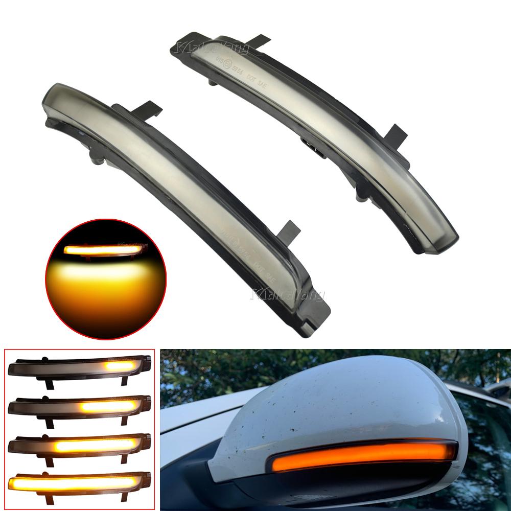 2 PCS for Skoda Octavia 2009-2013 SUPERB 2008-2014 Dynamic LED Turn Signal Blinker Mirror Flasher Light Sequential Lamp