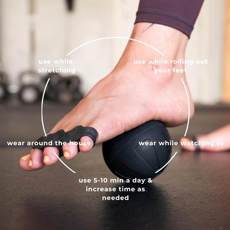 Soft And Comfortable Toe Separators: Adjustable Silicone Toe Spacers for Men And Women - Suitable for Daily Wear And Cycling Activities