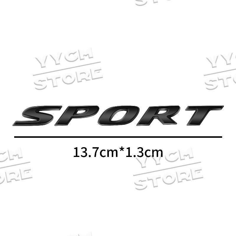 For Sport Metal Emblem Civic Typer Accord CRV Vezel HRV Stepwgn Odyssey Jazz Fit 3D Decals Sticker Rear Trunk Badge Logo