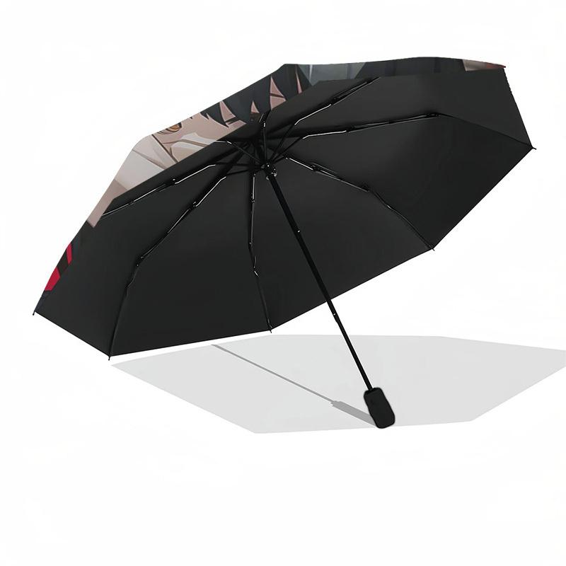 1pc Anime Character Outdoor Umbrella - Automatic Opening/Closing, Portable 3-Fold Design, 8-Bone Iron Frame - Perfect Gift for Fans, Travelers, Daily