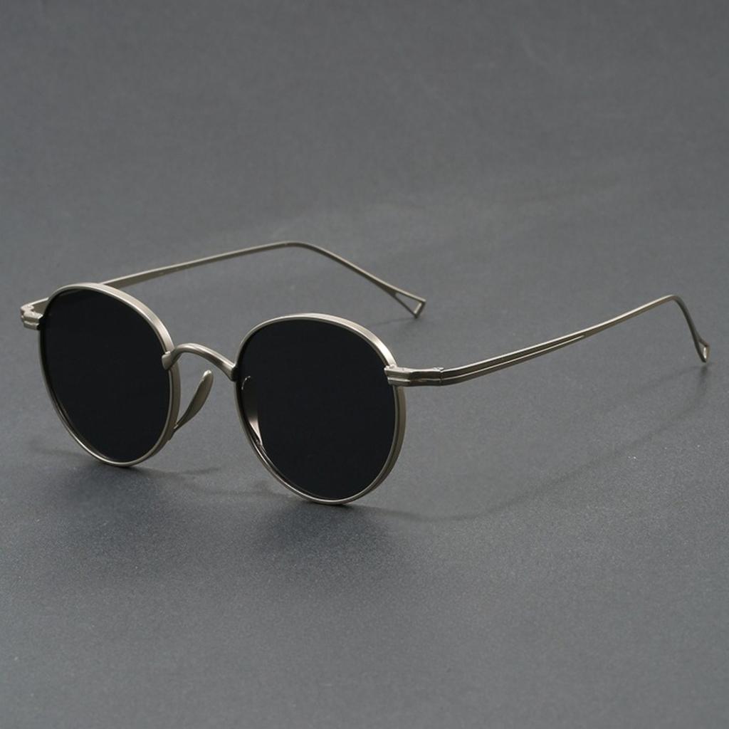 Ultra Light Pure Titanium Sunglasses for Men Women Retro Japanese Luxury Brand Designer Fashion Sunglasses