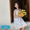 Girls' Stylish Summer Strappy Beach Dress: Casual Holiday Skirt