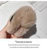 Autumn Outdoor Fashionable Furry Slippers: Trendy Flat Sole, Single Strap, and Fluffy Cotton for Home or Casual Wear.