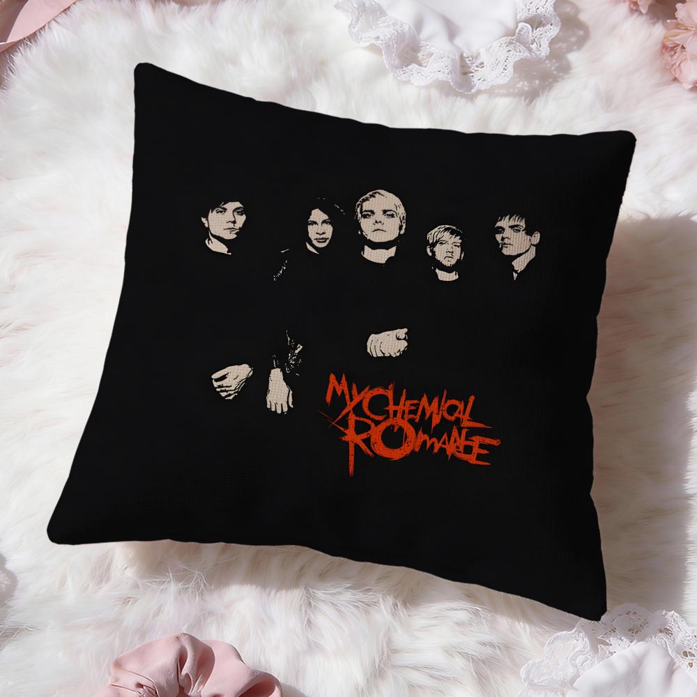 My C-Chemical Romance Cushion Cover Premium Comfort Reversible Pillow Cove -Two in One Design for Any Room & Car Interior