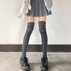 Women'S Thigh High Stockings Trendy Casual Over The Knee Long Socks Lolita Thermal Vertical Stripe Socks Female Tube Leggings