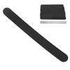 100 Pcs Replacement Nail File Strip Kit with Reusable Stainless Steel Nail File Base Plate