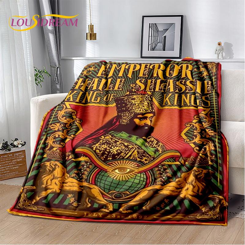 Classics Cartoon Africa Ethiopian Painting Art Blanket,Soft Throw Blanket for Home Bedroom Bed Sofa Picnic Office Travel Cover