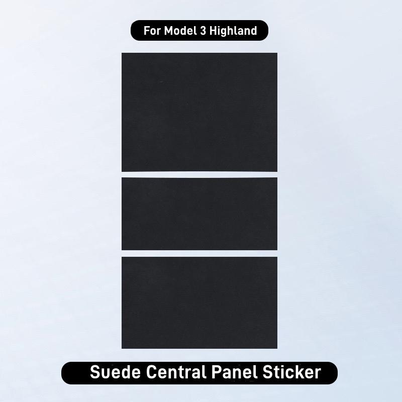 Suede Center Console Protector Cover For Model 3 Model Y Sticker Anti Scratch Fit Highland Interior Trim Panel Accessories