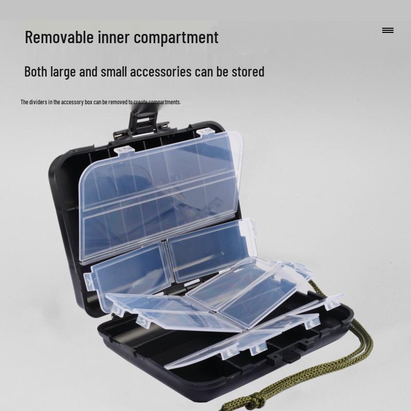 קופסת אחסון ניידת רב-תכליתית לפיתיונות דייג ואביזרים