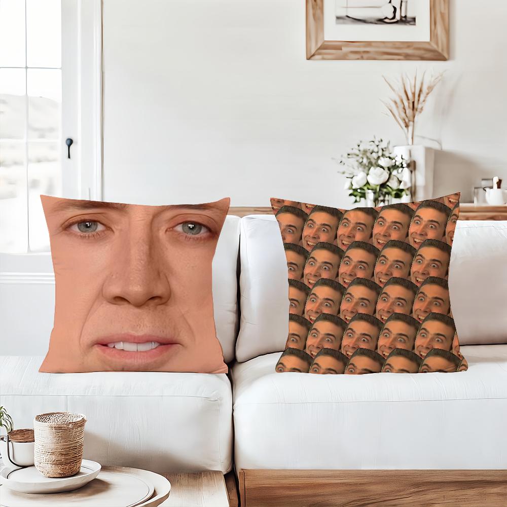 Actor New Pop N-Nicolas C-Cage Pillow Case Suitable For Bedrooms Living Rooms Cars Home Decoration