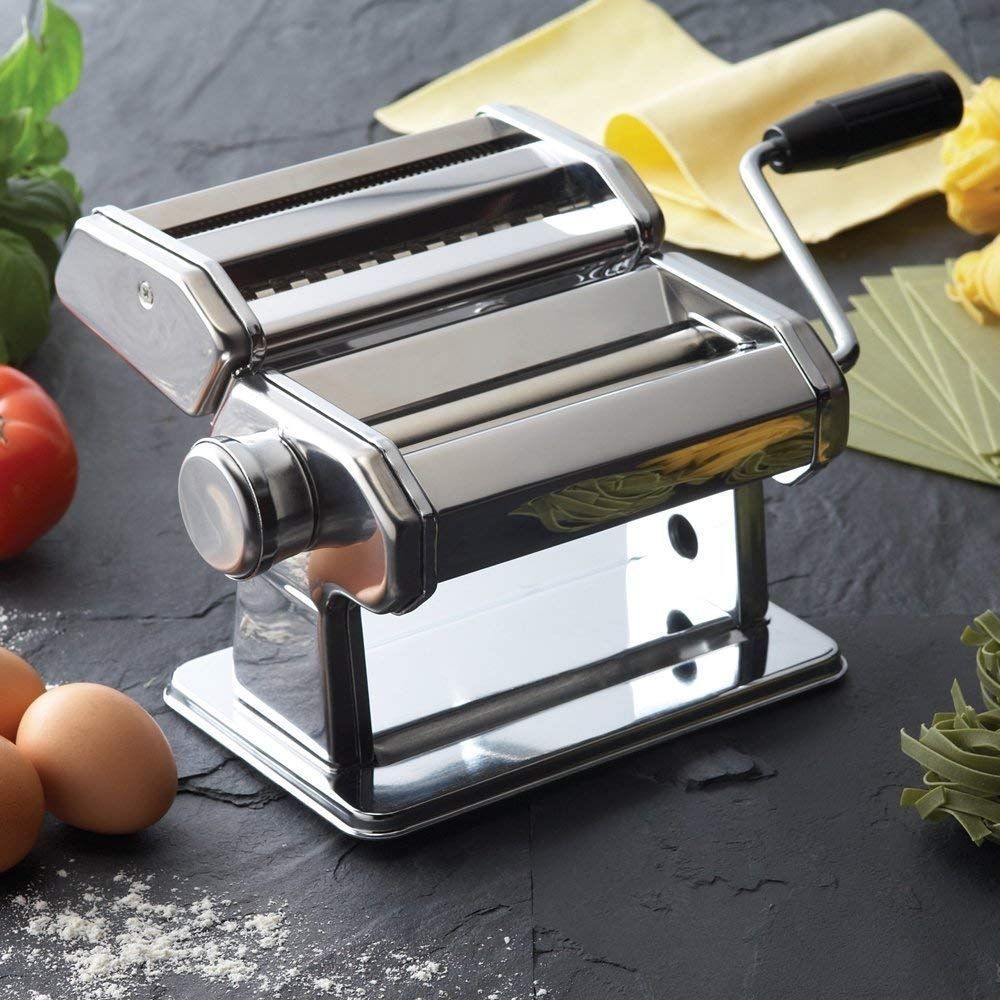 Split-Type Dual-Blade Noodle Maker Home Use Stainless Steel Portable Multi-Functional Dough Roller Fully Automatic