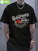 Sanford & Son Vintage Graphic T-shirt - 100% Cotton Comfort Fit Crew Neck Tee with Retro Junk Hauling Truck & Slogan Print