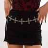 Ingemark Vintage Spider Web Cross Jesus Moon Waist Belly Chain for Women Goth Metal Belt Waistband Halloween Body Jewelry Gift