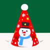 Material Pack Merry Christmas Hat Christmas Cartoon Pointed Hat  Children/Adult
