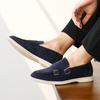Fashion Trend Mens Shoes Suede Driving Shoes Size 48 Designer Male Pointed Monk Strap Wedding Party Dress Formal Footwear Zapatos Hombre