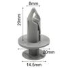 Automotive Fasteners Gray Fasteners Easy Installation Clips Long-lasting Fasteners Plastic Fastening Clips For T4