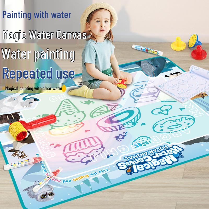 Magic Water Canvas: Children's Educational Drawing & Doodle Mat Easel