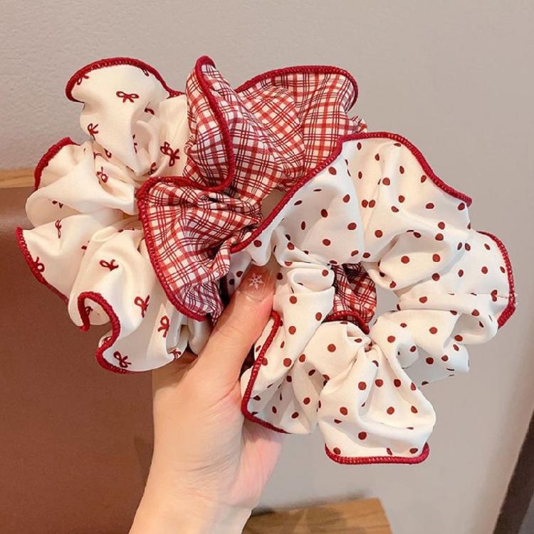 Elegantes Haarband Elastische Scrunchies Geraffte Französische Haarringe für Elegante Hochsteckfrisuren Geeignet für Langes Haar Dehnbares Haarband