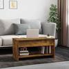 VidaXL Coffee Table Smoked Oak 102x50x52.5 Cm Engineered Wood 819290