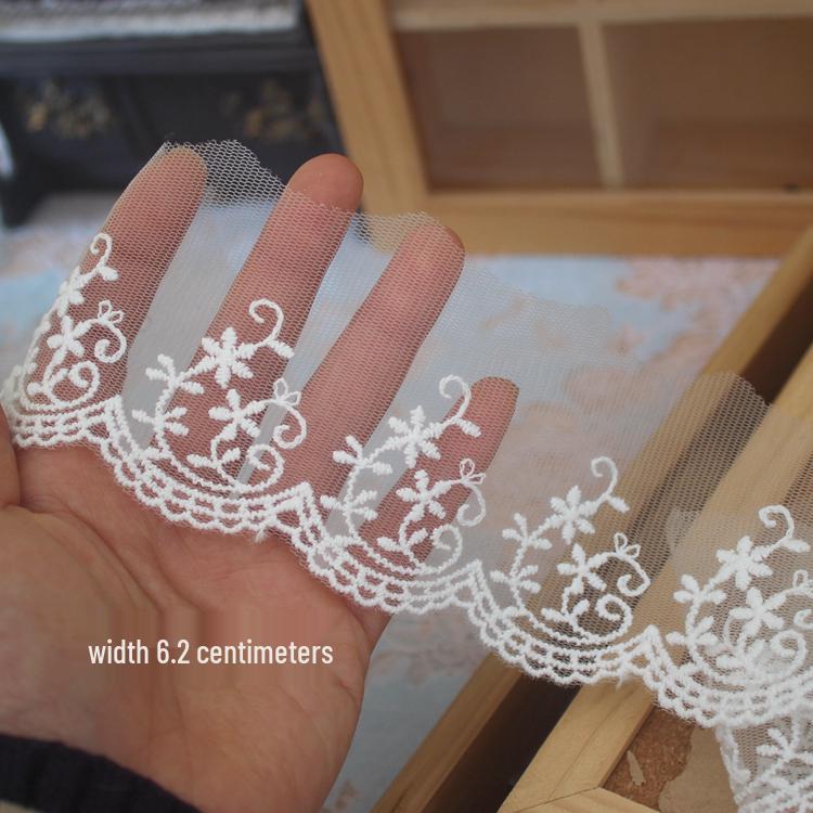 Double-Sided Mesh Cotton Lace for DIY Embroidery & Clothing Accessories