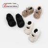 Baby Plush Walking Shoes - Warm Fur Lined, Flat Bottom, Plus Velvet for Winter - Infant & Toddler
