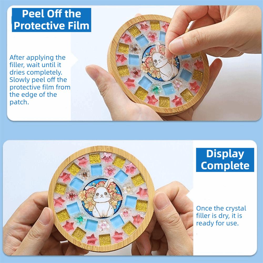 Creative Mosaic Cup Mat Material Pack Mosaic Crystal Craft Tool Kit  Children Gifts