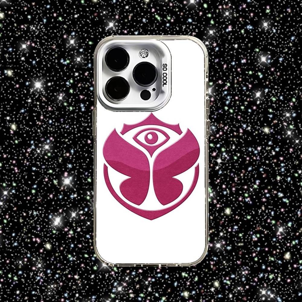 T-Tomorrowlands Phone Case For iPhone 16,15,14,13,12,11,Pro,XS,Max,Plus,Mini,SE White Candy Matte Shockproof Cover