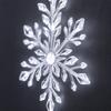 6 Blue and 6 Snowflake Wall Lights Set for Indoor Holiday Wall Decorations