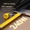 8K HD Video, 240W Super Fast Charging, 40Gbps High-Speed Keychain Data Cable