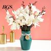 Fake Flower 1 Bundle Artificial Gladiolus Landscaping Table Top Ornaments Faux Bouquet Silk Living Room Simulation Plant for Garden