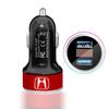 FIT Car New Honda Car Charger 2 USB Ports Fast Charging Digital Display Car Accessories For Honda Civic Accord CRV HRV Fit City