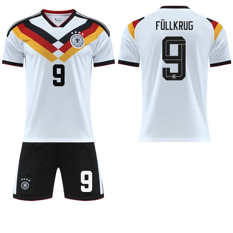 2526 Set Muller German Home Football 10 Musiara World Cup Jersey No. 8 Cross #16