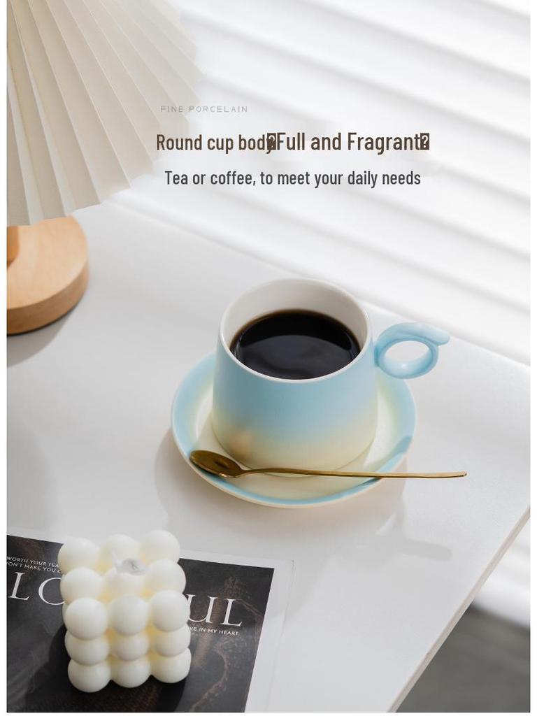 Creative Ceramic Coffee Cups - Elegant Mugs for Home or Office and Perfect Company Souvenir