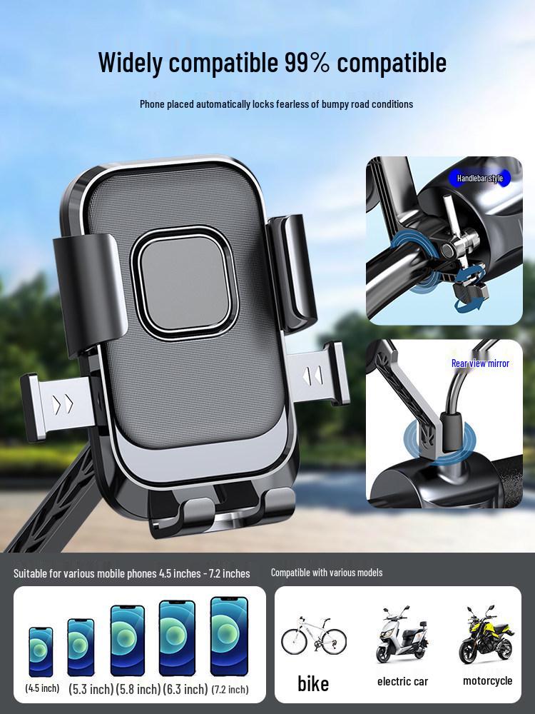 Electric Vehicle & Motorcycle Phone Holder for Navigation