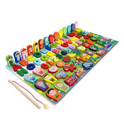 Kizelo 7 In 1 Infant Fine Motor Development Wooden Puzzle, Korean Popular Puzzles