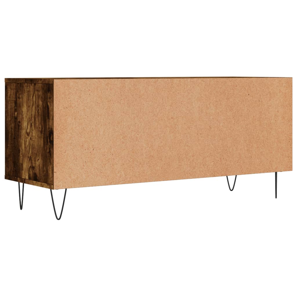 TV Cabinet Smoked Oak 100 x 34.5 x 44.5 cm Particleboard