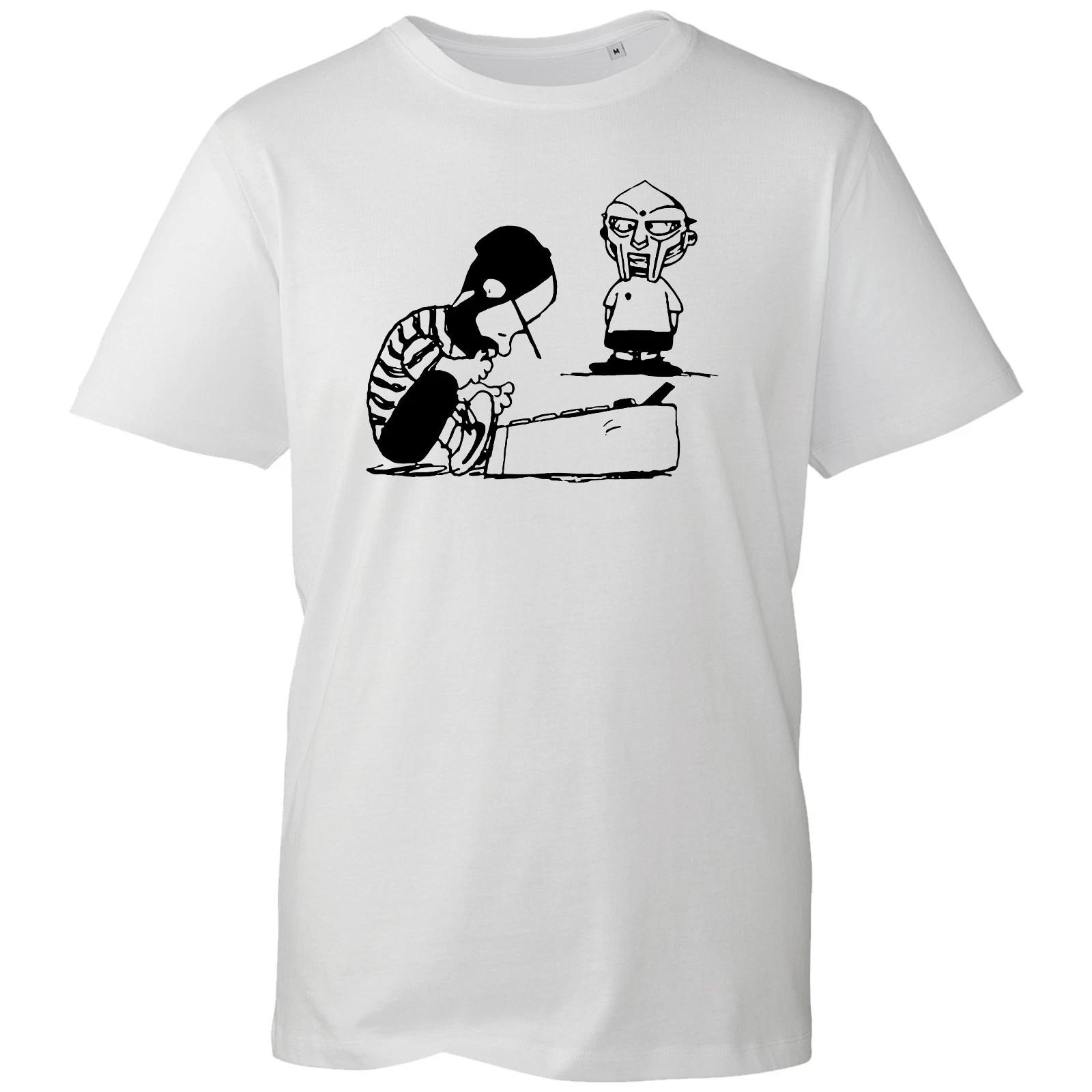 

Doom Cute Artwork T-Shirt 90s Underground Hip Hop All Caps Real Rap Graphic Gift M