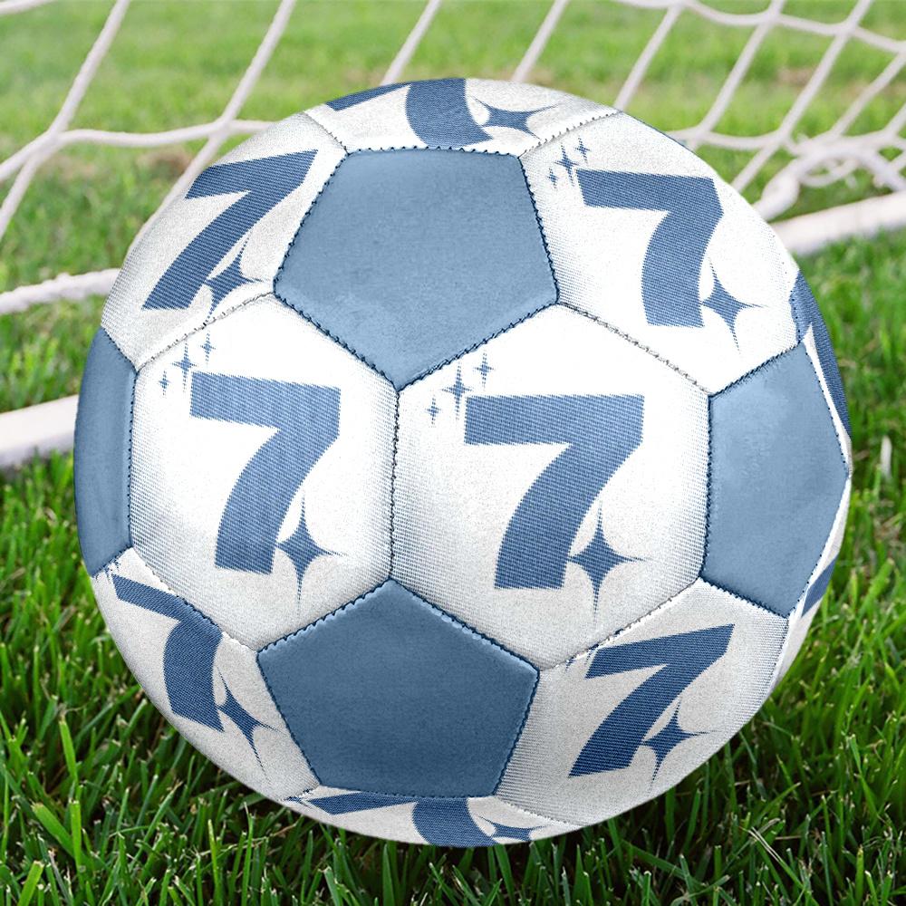 1pc Seven Stars Shine Bright Soccer Ball Size 5 Football Machine Sewn Indoor/Outdoor Universal Football Q103