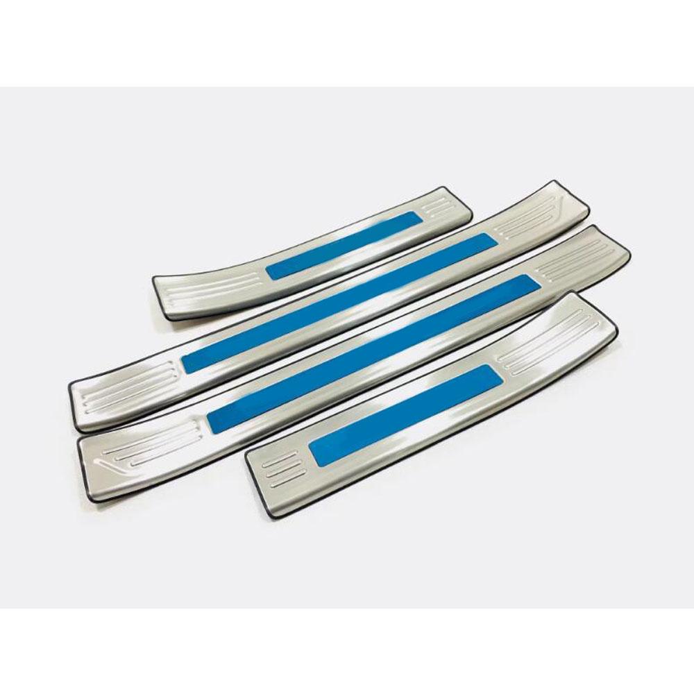 For Mazda 3 Mazda3 Axela M3     Car Stick Stainless Steel Pedal Door Sill Scuff Plate Cover Outside Threshold