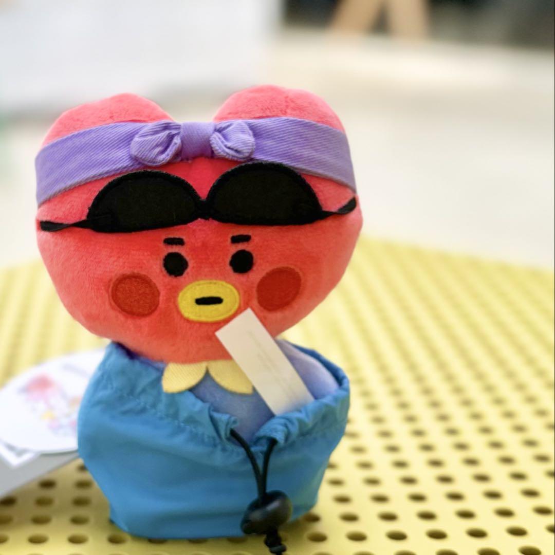 

[USED] BT21 BABY TATA (V) Plush Key Ring Vacation