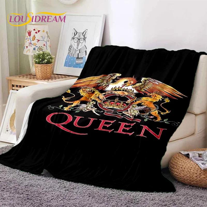Klassiker Queen-Rockband Freddie Weiche Flanelldecke für Betten Schlafzimmer Sofa Picknick, Überwurfdecke zum Zudecken Outdoor-Freizeit Geschenk