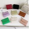 Short Clutch Short Wallet Purse Card Bag Fashion Design Solid Color Card Holder  Card Storage Bag