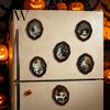 Scratch Resistant Fridge Decor Halloween Ghost Refrigerator Magnet, Retro Gothic Magnets, Oval Picture Frame Magnetic Stickers for Kitchen