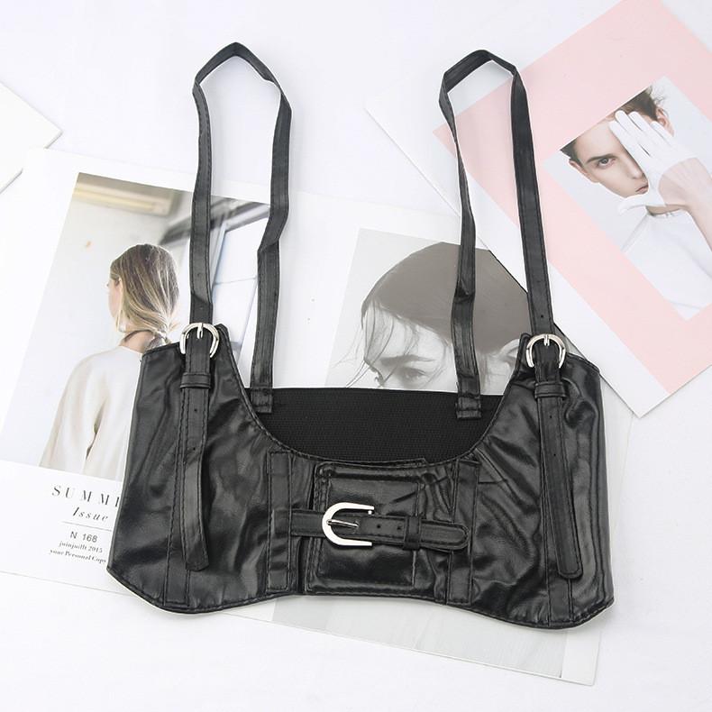 Shoulder Style Punk Strap Cummerbund Womens Waist Cinching Fashion Clothing