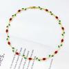 Copper Zircon Zircon Necklace Light Luxury Crystal Leaf Necklace Rose Flower Necklace  Weddings