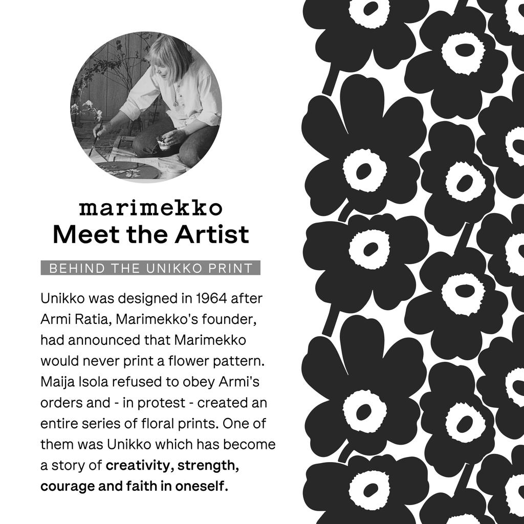 Marimekko Marimekko Pair Set Mug 250ml Plate 20cm Cup Tableware Unikko Black 071606 190 [item]