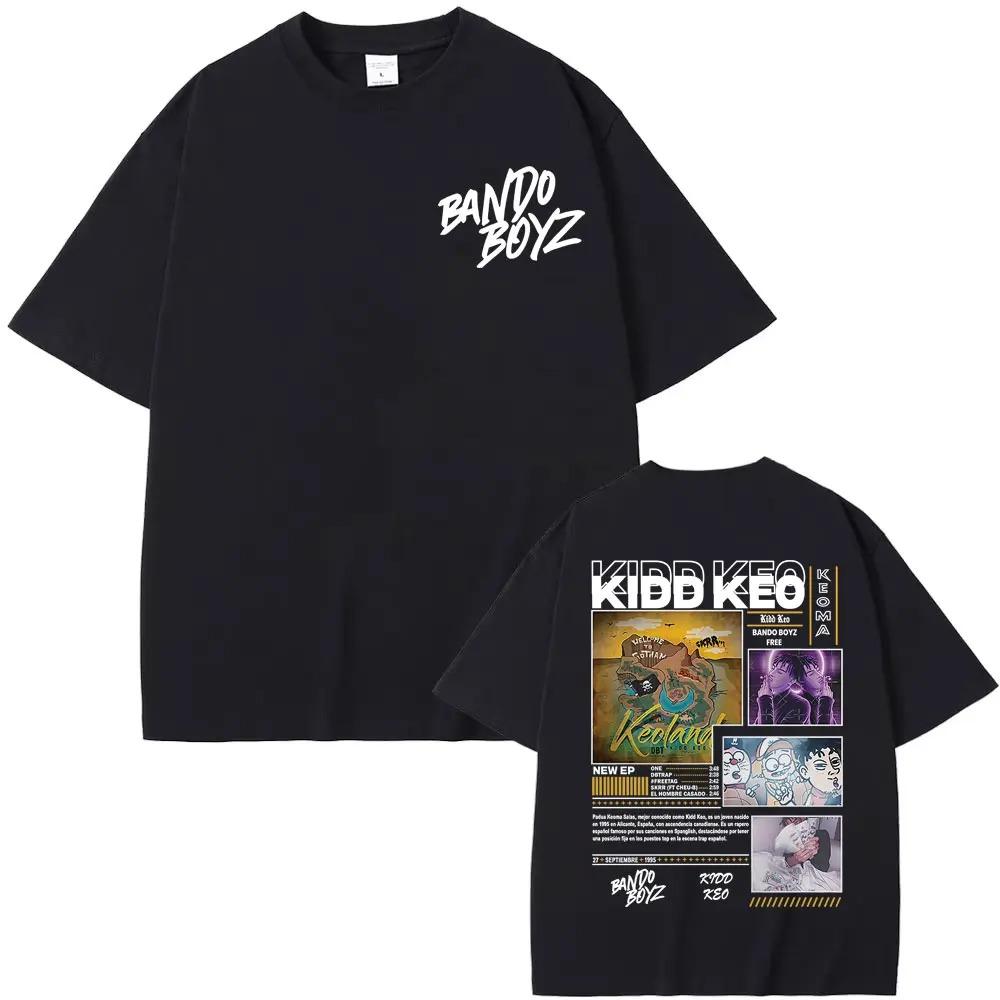 Kidd Keo Rapper Bando Boyz 2026 World Tour Graphic TShirt Mens Summer Trendy Classic Short Sleeve Women And Men Tshirt